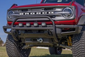 Ford Bronco Nudge Bar - Front - Rough Country - OE Modular Steel - Black - '21-'23